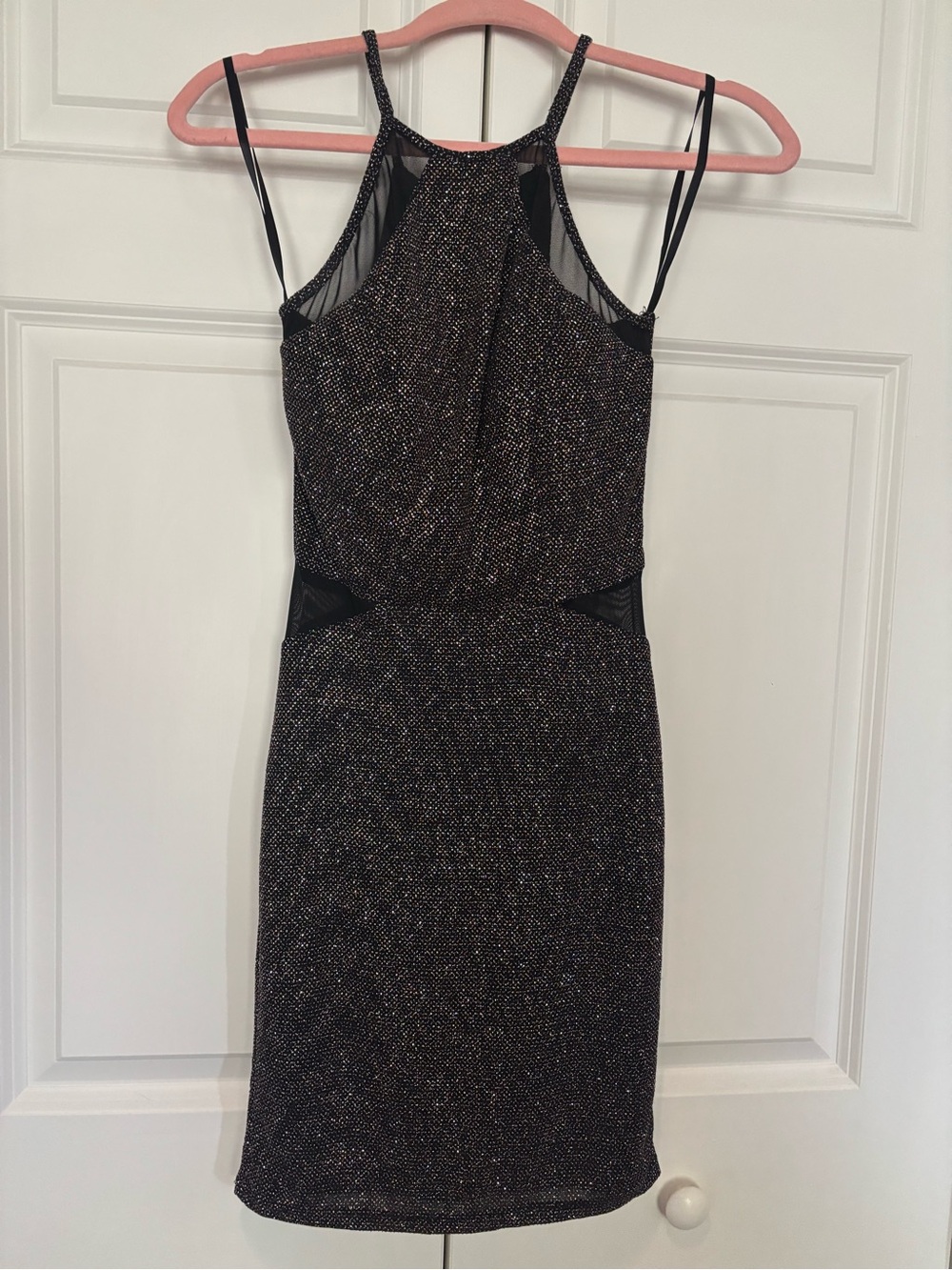 Metallic sparkly cocktail dress